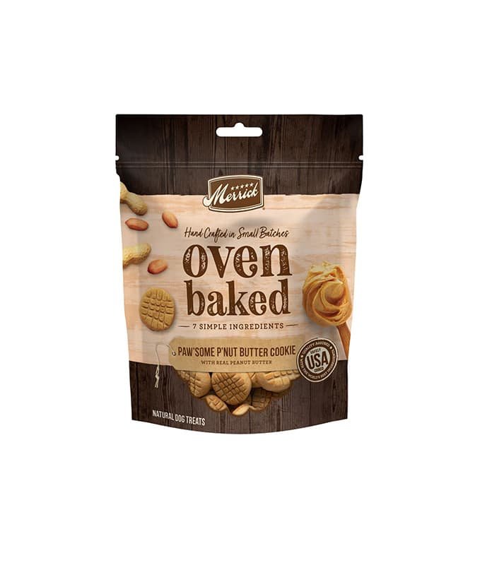 pet-product-dogs-treats-16-0.jpg Merrick Oven Baked Paw'some Peanut Butter - Görsel 1
